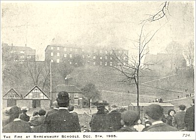 Shrewsbury School - fire - 5 Dec 1905