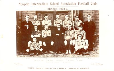 Newport Intermediate School Association Football Club 1908-09