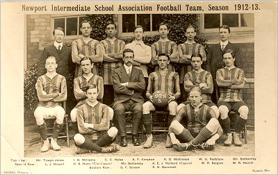 Newport Intermediate School Association Football Club 1912-13